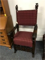 Gothic carved arm chair