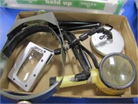 1 flat w/ magnifier & 2 flashlights
