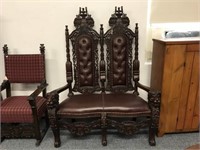 Heavily Carved settee