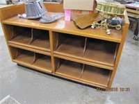 Wood shelf w/4 pull out shelves 68"X30"X41"