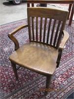 Wood side chair w/ arms