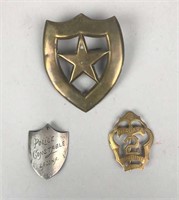 Police and fire badges