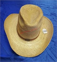 Texas Style High Crown Straw Cowboy Hat