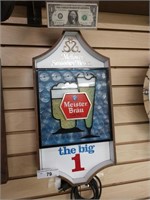 Vintage Meister Brau draft beer lighted sign