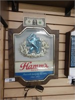 Vintage lighted Hamm's beer sign working