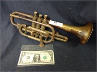 Antique Revere trumpet made in England needs