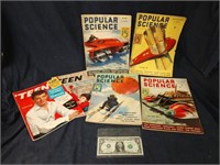 1930s popular science magazines and two issues