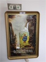 Vintage panorama Old style Beer lighted