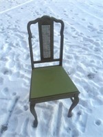 Vintage Wooden Green Chair