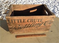Antique Little Chute Bottling Company Wooden Crate