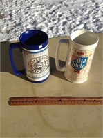Old Style and Special Export Light Beer Mugs