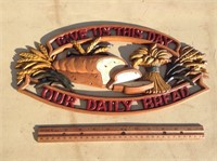 Give Us This Day Our Daily Bread Metal Sign