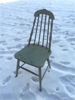 Vintage Lime Wooden Chair