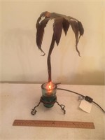 Unique Palm Tree Lamp Made of Copper / Insulator