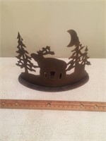 Metal Moose Candle Holder