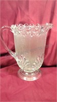 Glass vintage pitcher