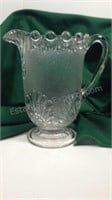 Vintage glass water pitcher