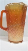Vintage 1950's Orange glass pitcher