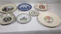 Vintage hand painted decorative plates