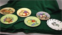 Vintage fruit plates