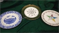 Eastern Star plate & decorative plates
