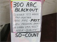 50) 300 AAC Blackout Bullets