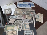 WWII lot Paper Foreign Currency, Hi-Speed Victory