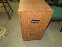 2 Drawer Metal looks like Wood File Cabinet