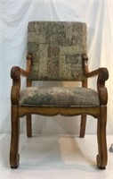 Upholstered & Wooden Chair Y2B