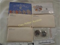 5 US Mint Sets 1980, 81, 88 91