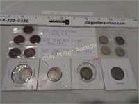 Collection of "V" Nickels, Indian Head &