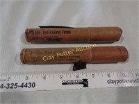 2 Early Rail Road Flares "Fusee"