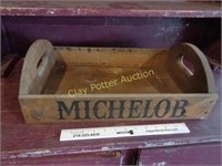Vintage Wooden Michelob Crate Tray