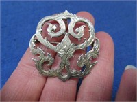 lovely vintage sterling silver brooch-pendant