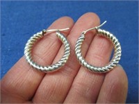 sterling silver earrings set - nice quality