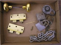 Door Hardware & Padlocks Box Lot