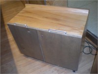 Rolling Display Cart Cabinets -2 Door Storage