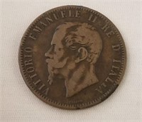1866 Italie Centesimi Coin