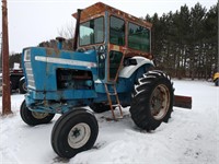 Ford 8000 Diesel tractor with back blade