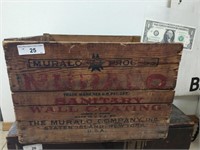 Antique Marlow products wood crate