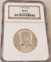 1970 D MS 65 Kennedy Half Dollar