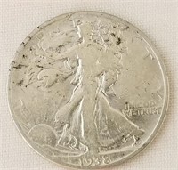 1938 Walk Liberty Half Dollar