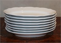 (15) HUTSCHENREUTHER SCALLOPED OVAL PLATES