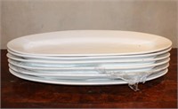 (6) SABINA OVAL SERVING PLATTERS