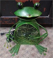 Metal deco Fan Frog