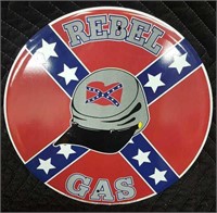 Metal Rebel Gas Sign