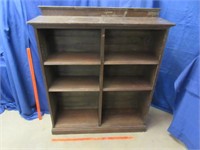 antique oak adjustable bookcase (4ft tall)