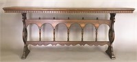 Antique Console Sofa Table Cathedral Arch Design