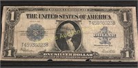 Blue Seal Silver Certificate One Silver Dollar