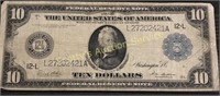 Blue Seal Ten Dollar Bill